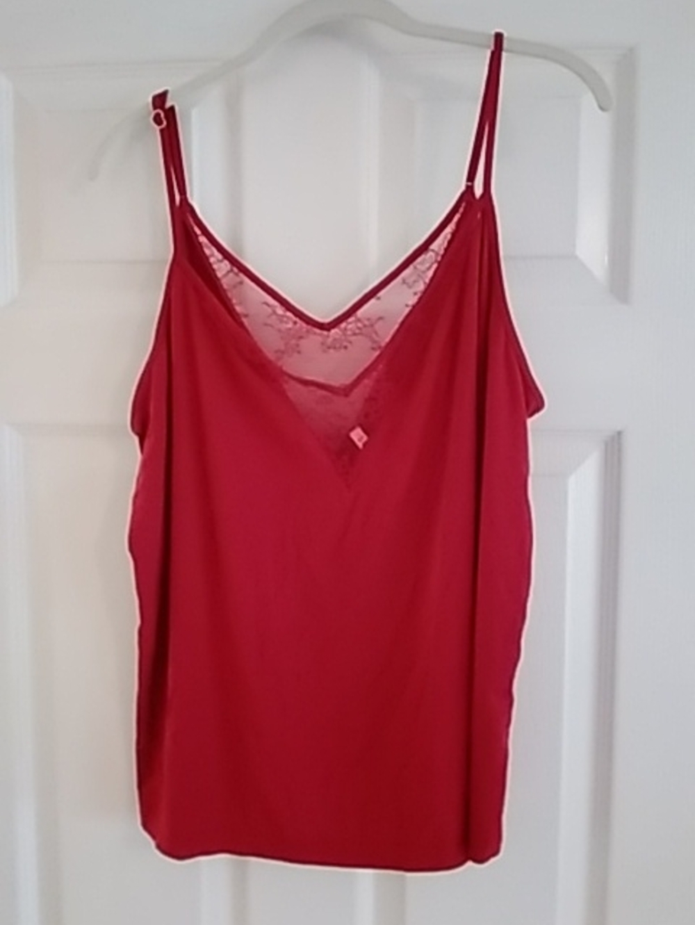 Soma Red Lace-Trim Cami